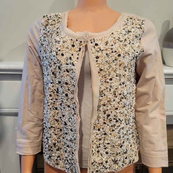 Posmark  Embellished paillette cardigan NWT Antropologíe. - Picture 3 of 13